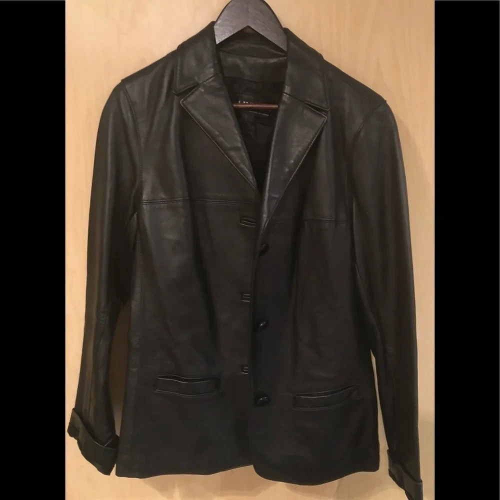 Vintage Lindzon  Women’s Leather Jacket - Size 10 - Made in Canada